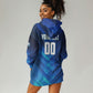 Personalized Cape Verde Football Hoodie Dress Blue Shark Mascot Cabo Verdean - Gradient Art