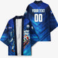 Personalized Cape Verde Football Kimono Blue Shark Mascot Cabo Verdean - Gradient Art