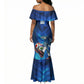 Personalized Cape Verde Football Mermaid Dress Blue Shark Mascot Cabo Verdean - Gradient Art