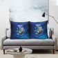Personalized Cape Verde Football Pillow Cover Blue Shark Mascot Cabo Verdean - Gradient Art