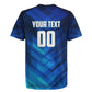 Personalized Cape Verde Football Rugby Jersey Blue Shark Mascot Cabo Verdean - Gradient Art