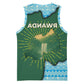 Rwanda Basketball Jersey with Green Nature Map Waterfall Sunburst Spirit - African Pride