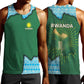 Rwanda Men Tank Top with Green Nature Map Waterfall Sunburst Spirit