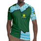 Rwanda Rugby Jersey with Green Nature Map Waterfall Sunburst Spirit