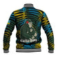 Rwanda Baseball Jacket with Gorilla Family Kwita Izina Leaf Jungle Spirit