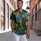 Rwanda Baseball Jersey with Gorilla Family Kwita Izina Leaf Jungle Spirit