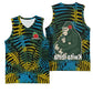 Rwanda Basketball Jersey with Gorilla Family Kwita Izina Leaf Jungle Spirit - African Pride