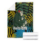 Rwanda Blanket with Gorilla Family Kwita Izina Leaf Jungle Spirit