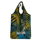 Rwanda Grocery Bag with Gorilla Family Kwita Izina Leaf Jungle Spirit