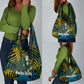 Rwanda Grocery Bag with Gorilla Family Kwita Izina Leaf Jungle Spirit