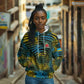 Rwanda Hoodie with Gorilla Family Kwita Izina Leaf Jungle Spirit