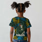 Rwanda Kid T shirt with Gorilla Family Kwita Izina Leaf Jungle Spirit