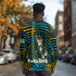 Rwanda Long Sleeve Shirt with Gorilla Family Kwita Izina Leaf Jungle Spirit