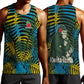 Rwanda Men Tank Top with Gorilla Family Kwita Izina Leaf Jungle Spirit