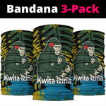 Rwanda Neck Gaiter with Gorilla Family Kwita Izina Leaf Jungle Spirit - African Pride