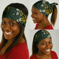 Rwanda Neck Gaiter with Gorilla Family Kwita Izina Leaf Jungle Spirit - African Pride