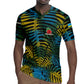 Rwanda Rugby Jersey with Gorilla Family Kwita Izina Leaf Jungle Spirit