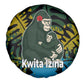 Rwanda Spare Tire Cover with Gorilla Family Kwita Izina Leaf Jungle Spirit