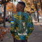 Rwanda Sweatshirt with Gorilla Family Kwita Izina Leaf Jungle Spirit