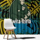 Rwanda Window Curtain with Gorilla Family Kwita Izina Leaf Jungle Spirit
