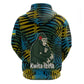 Rwanda Zip Hoodie with Gorilla Family Kwita Izina Leaf Jungle Spirit