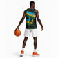 Rwanda Basketball Jersey with Tour du Rwanda Cycling Race Flag Stripe Spirit - African Pride