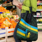 Rwanda Grocery Bag with Tour du Rwanda Cycling Race Flag Stripe Spirit