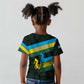 Rwanda Kid T shirt with Tour du Rwanda Cycling Race Flag Stripe Spirit