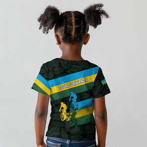 Rwanda Kid T shirt with Tour du Rwanda Cycling Race Flag Stripe Spirit