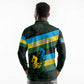 Rwanda Long Sleeve Polo Shirt with Tour du Rwanda Cycling Race Flag Stripe Spirit