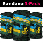Rwanda Neck Gaiter Tour du Rwanda Cycling Race Flag Stripe Spirit TS04