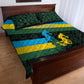 Rwanda Quilt Bed Set with Tour du Rwanda Cycling Race Flag Stripe Spirit