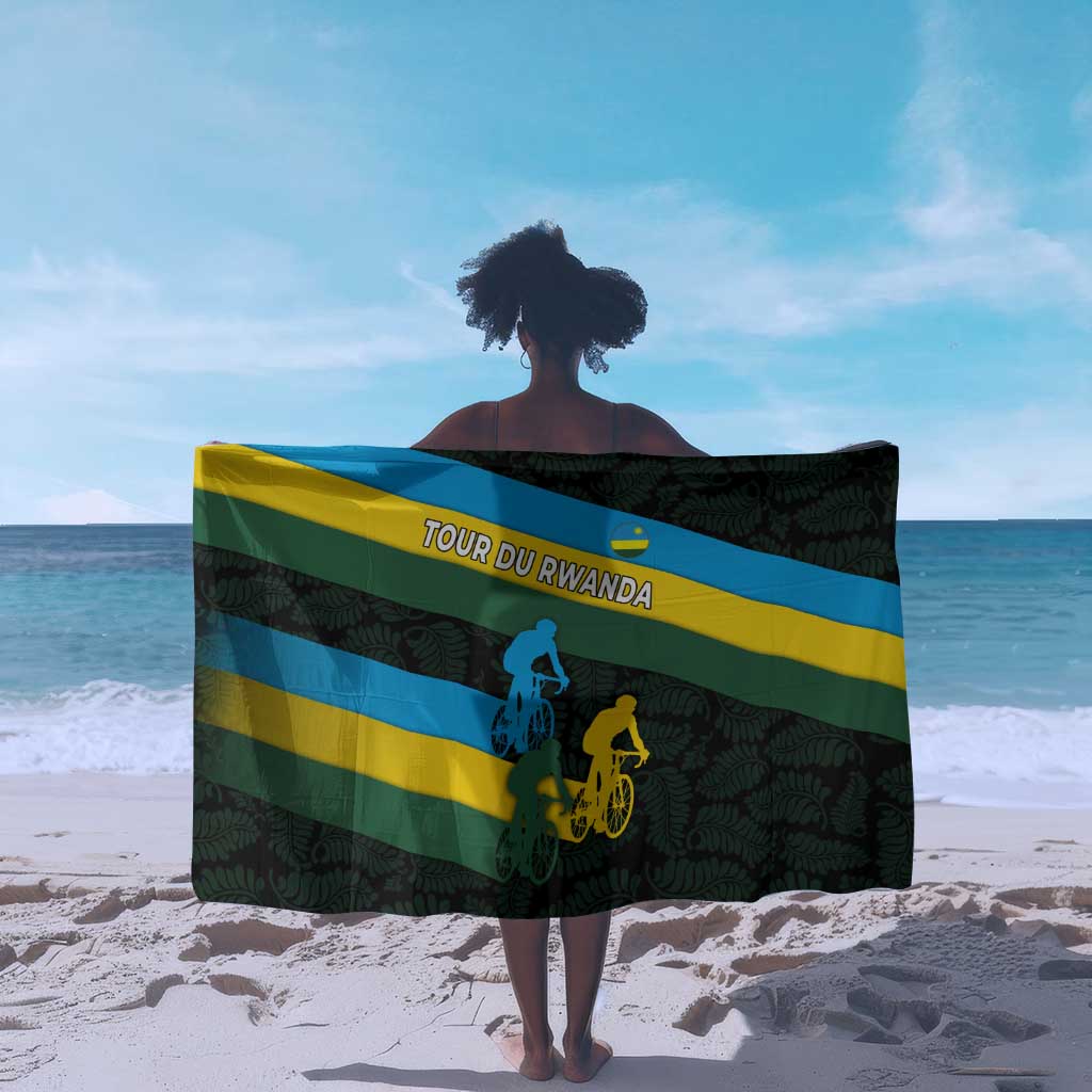 Rwanda Sarong with Tour du Rwanda Cycling Race Flag Stripe Spirit