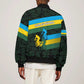 Rwanda Sleeve Zip Bomber Jacket with Tour du Rwanda Cycling Race Flag Stripe Spirit