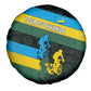 Rwanda Spare Tire Cover with Tour du Rwanda Cycling Race Flag Stripe Spirit