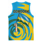 Rwanda Basketball Jersey with Imigongo Spiraling Flag Hand Wave Time Spirit - African Pride
