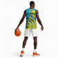 Rwanda Basketball Jersey with Imigongo Spiraling Flag Hand Wave Time Spirit - African Pride