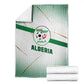 Algeria Soccer Blanket with Desert Warriors Text and National Flag Design