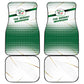 Algeria Soccer Car Mats with Desert Warriors Text and National Flag Design