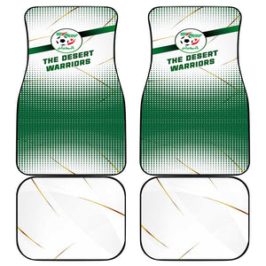 Algeria Soccer Car Mats with Desert Warriors Text and National Flag Design