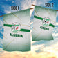 Algeria Soccer Garden Flag with Desert Warriors Text and National Flag Design