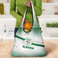 Algeria Soccer Grocery Bag with Desert Warriors Text and National Flag Design