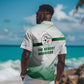 Algeria Soccer Hawaiian Shirt with Desert Warriors Text and National Flag Design
