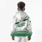 Algeria Soccer Kid Hoodie with Desert Warriors Text and National Flag Design
