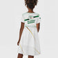 Algeria Soccer Kid Short Sleeve Dress with Desert Warriors Text and National Flag Design