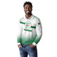 Algeria Soccer Long Sleeve Polo Shirt with Desert Warriors Text and National Flag Design