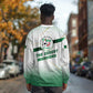 Algeria Soccer Long Sleeve Shirt with Desert Warriors Text and National Flag Design