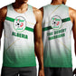 Algeria Soccer Men Tank Top with Desert Warriors Text and National Flag Design
