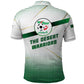 Algeria Soccer Polo Shirt with Desert Warriors Text and National Flag Design