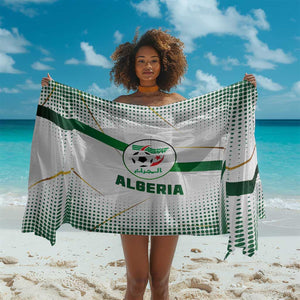 Algeria Soccer Sarong with Desert Warriors Text and National Flag Design